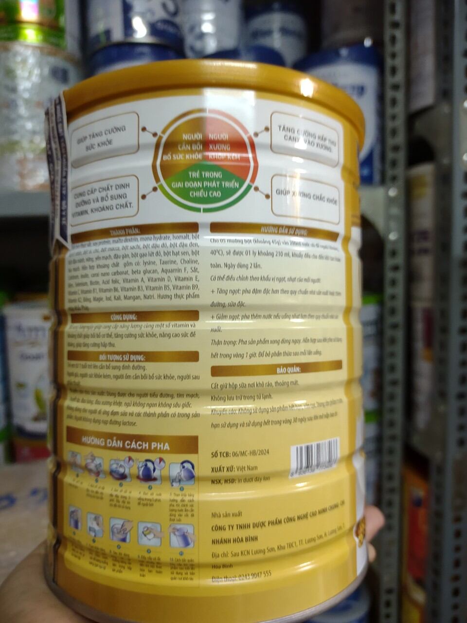 Sữa hạt Obisuregold Plus 900G, DATE 2026-2027