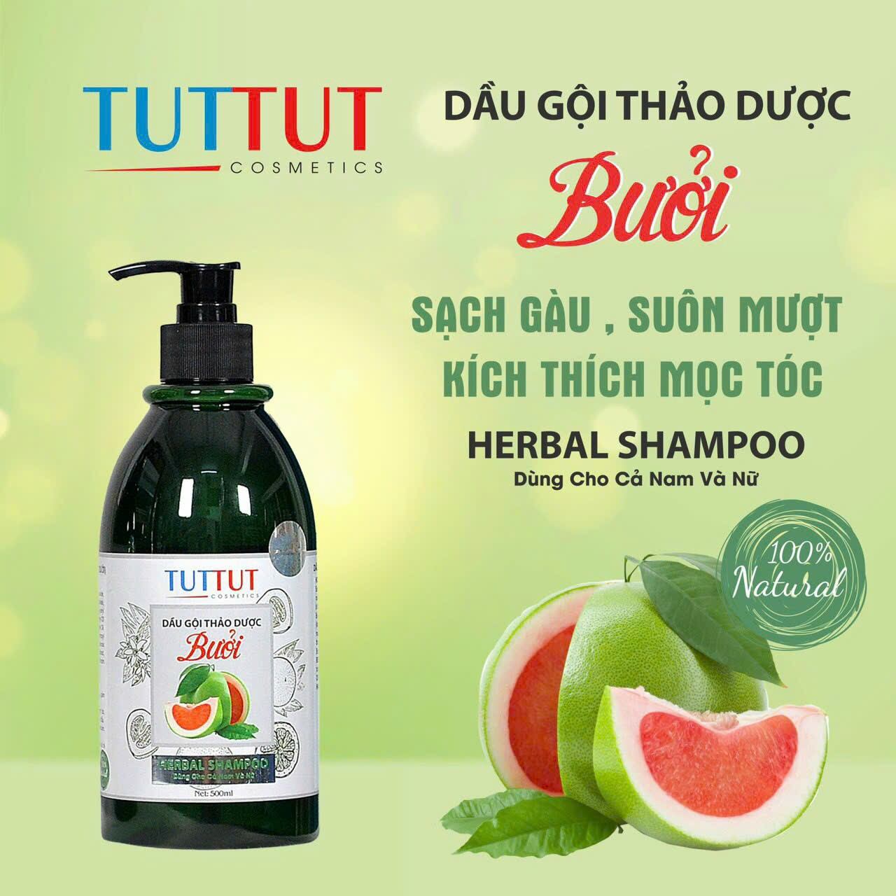 Dầu gội thảo dược bưởi tuttut 500ml