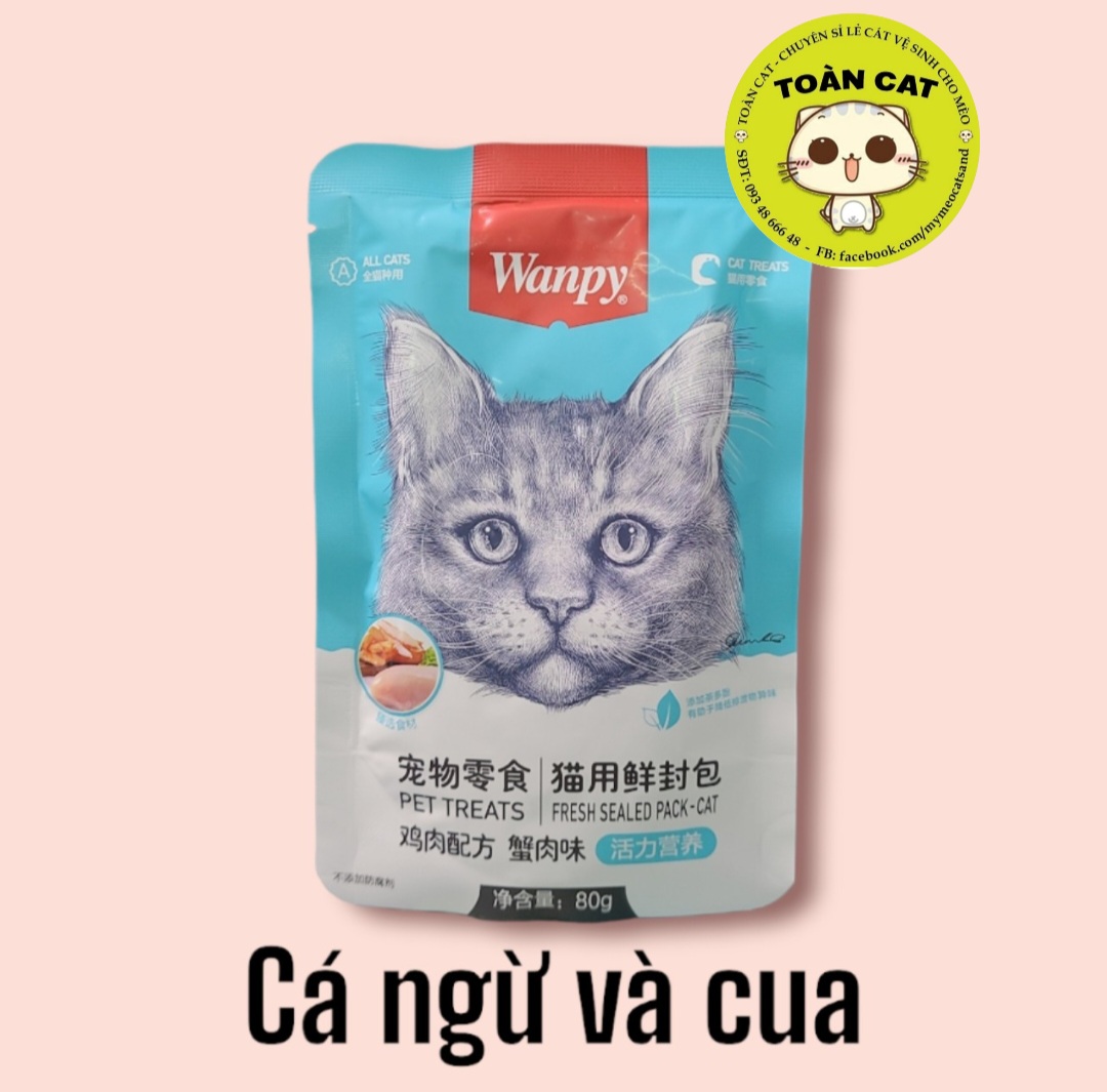 Combo 10 gói Pate Wanpy 80g - Pate cho mèo