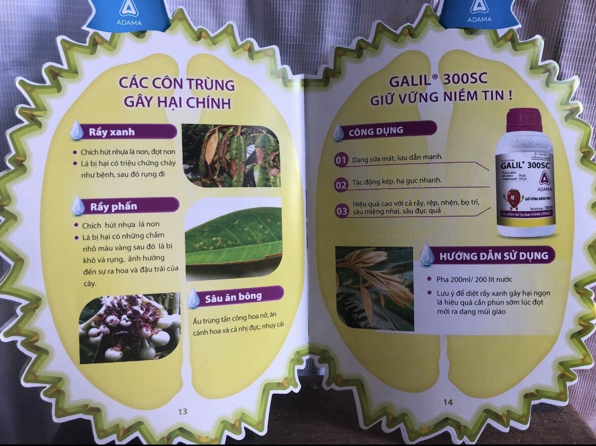 Thuốc trừ bọ trĩ, Galil 300SC - 100ml (1chai)