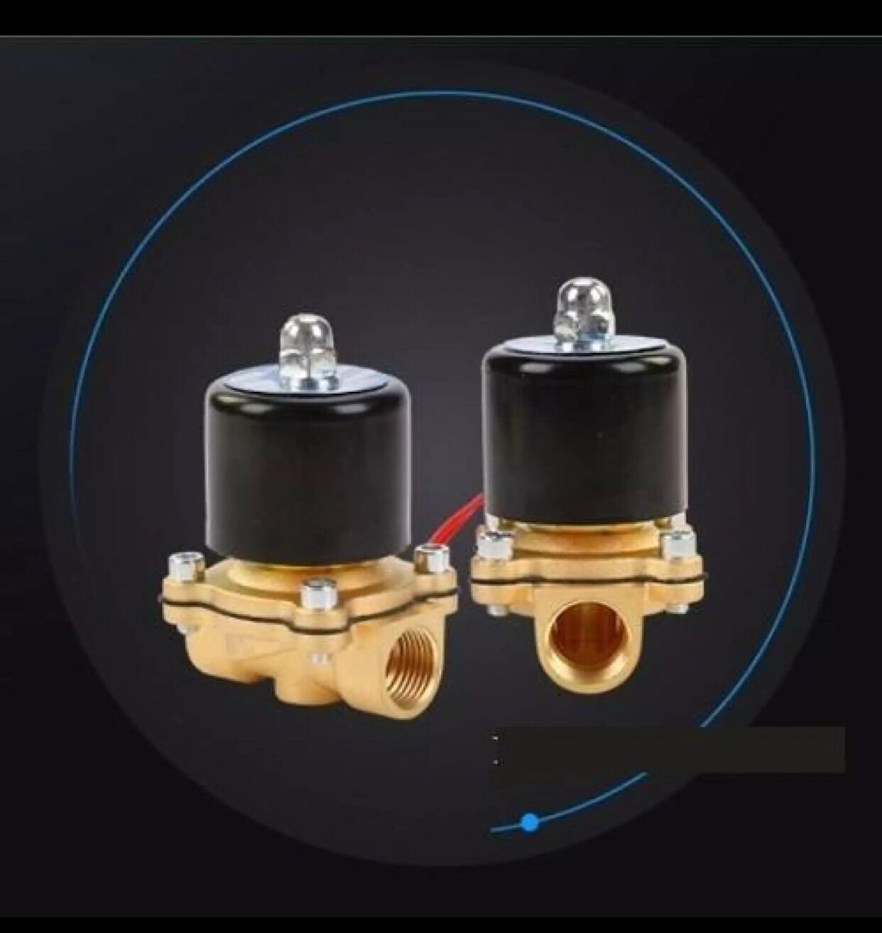 Van điện từ phi 21mm thân đồng dùng điện 220v