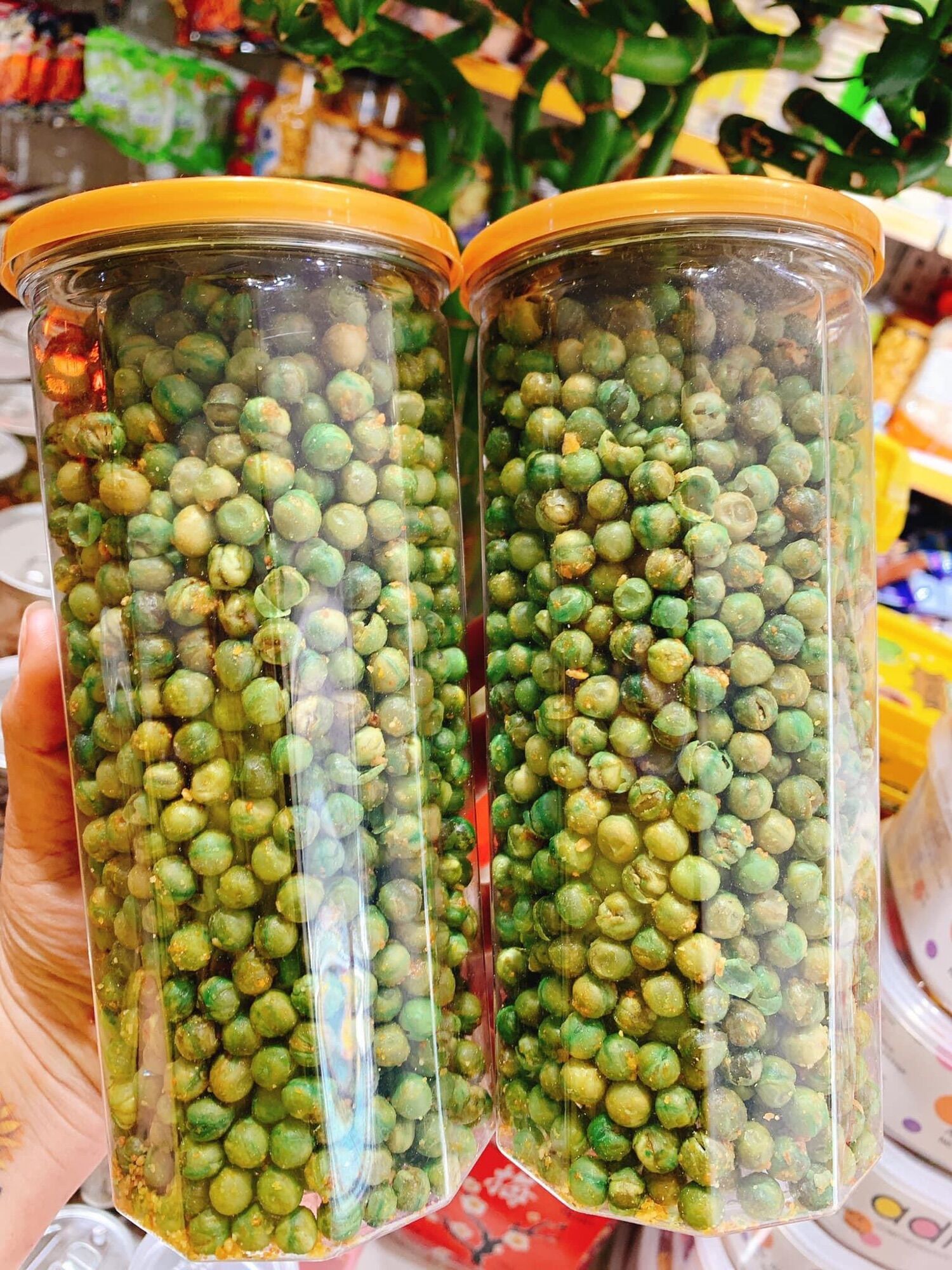 Đậu hà lan rang tỏi ớt hủ pet 400gr