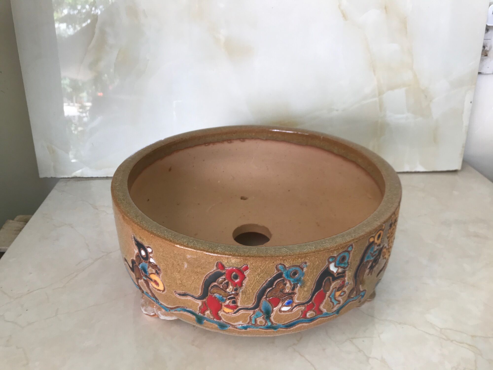 Chậu sứ giả cổ (size 1)