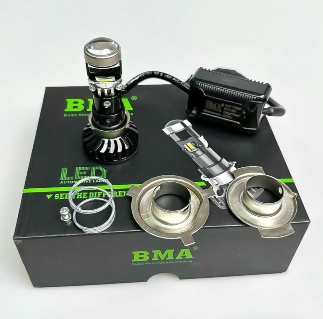 đèn pha led M8C tí hon chĩnh hãng BMA chân đa năng cho các loại xe Airblade,Draeam,SH more,libety...chóa nhỏ