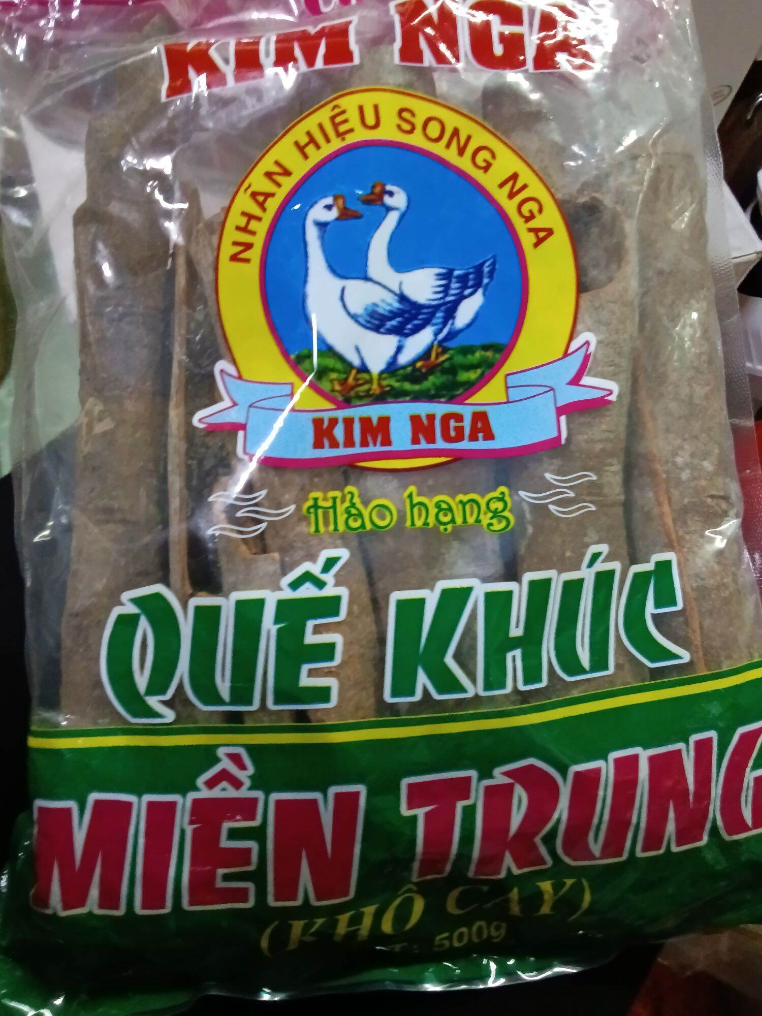 QUẾ CÂY, QUẾ KHÚC MIỀN TRUNG HIỆU KIM NGA 500gr/GÓI