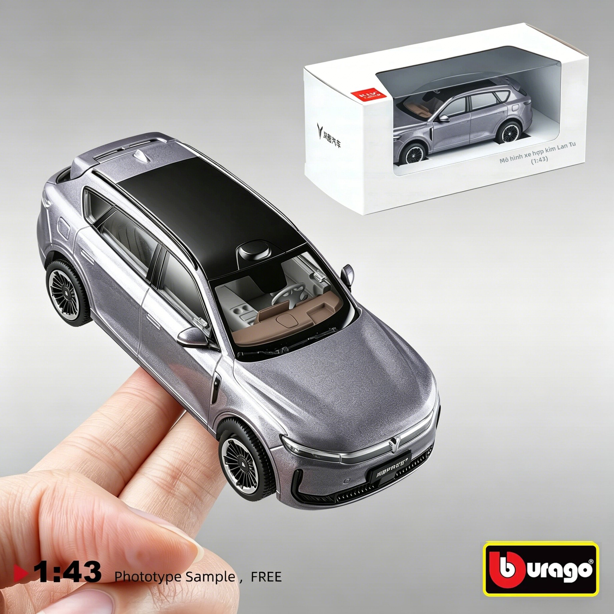 Mô Hình Xe Hơi SUV Hợp Kim Cao Cấp 1:43