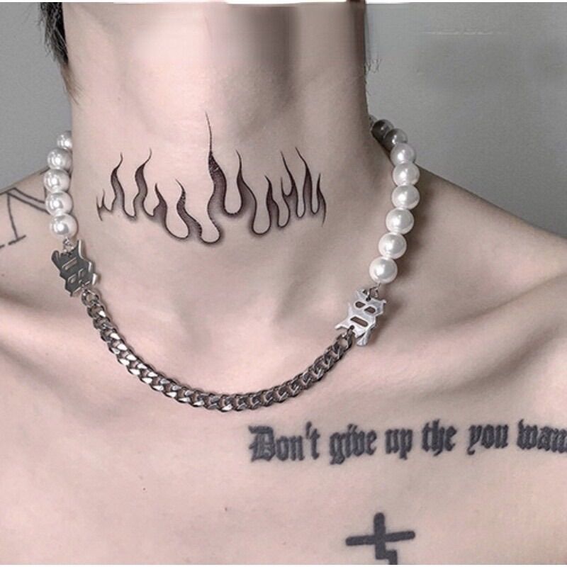 Vòng cổ, Necklace, Dây chuyền ngọc trai phối xích nam nữ