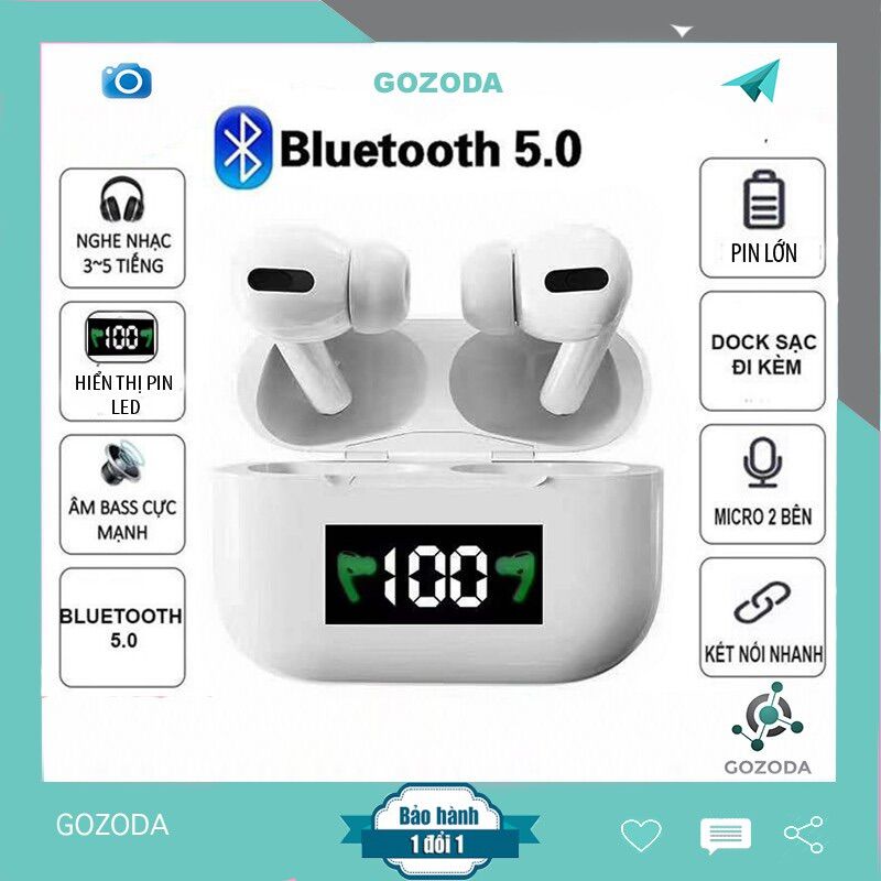 TAI NGHE BLUETOOTH 5.0 TWS APRO-3 , FULL BOX , CÓ LCD