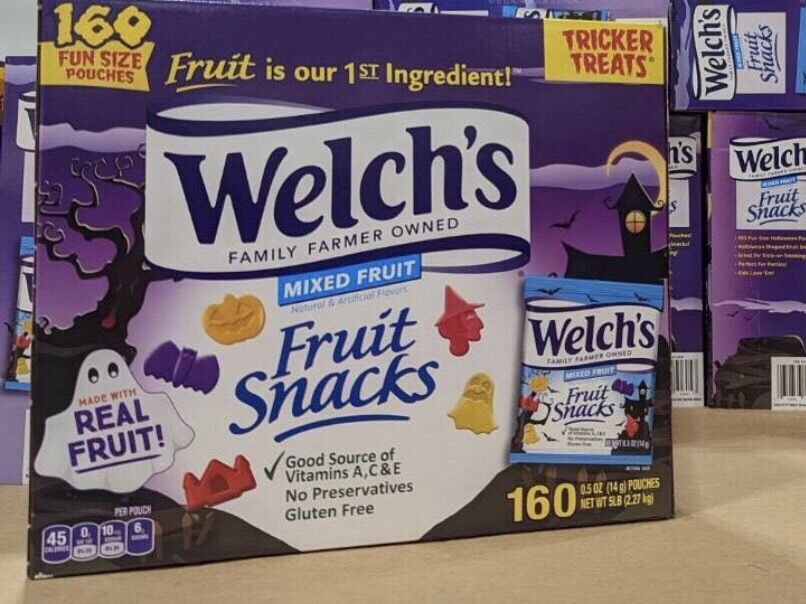 Kẹo dẻo vị trái cây Welch’S Fruit Snacks  - Mỹ ( Mẫu HALLOWEEN Giá bán Combo)