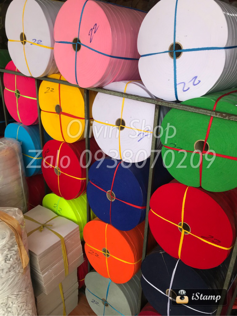 [Giá Sỉ + Tặng Thêm 10m] Cuộn Dây viền 100m  thun cotton xéo 45 độ dùng viền cổ, nách, lai áo.....