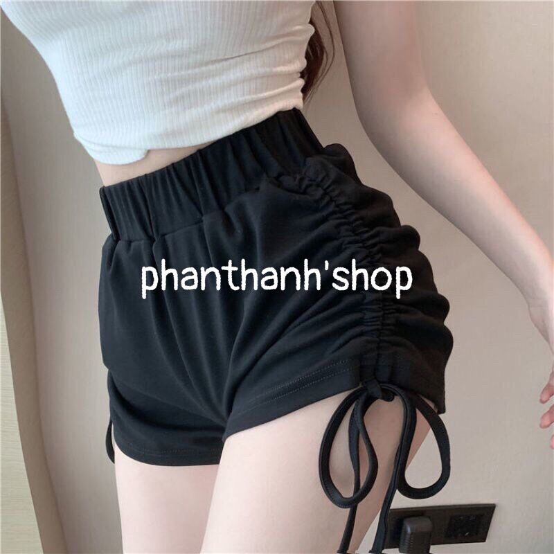 quần đùi rút dây 2 bên eo nữ