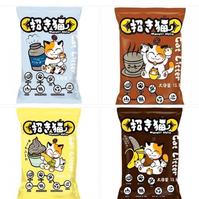 Cát vệ sinh cho mèo Maneki Neko cat litter túi 5L