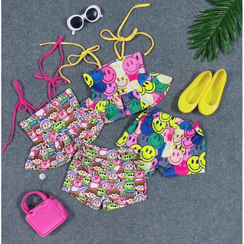 Set bộ 2 dây quần đùi siêu cưng bé gái