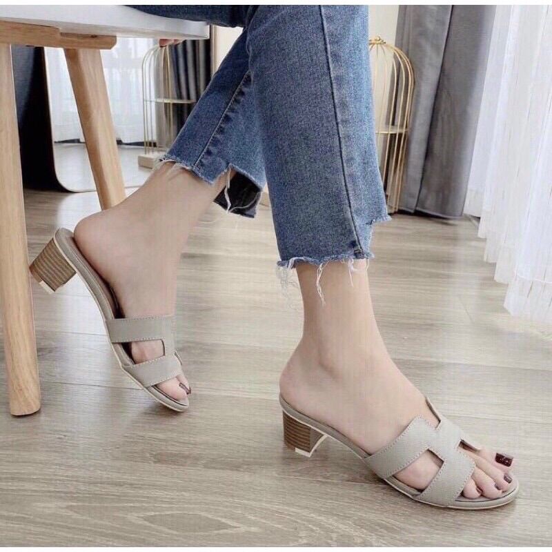 Guốc HM 5p da sần hàng loại 1
