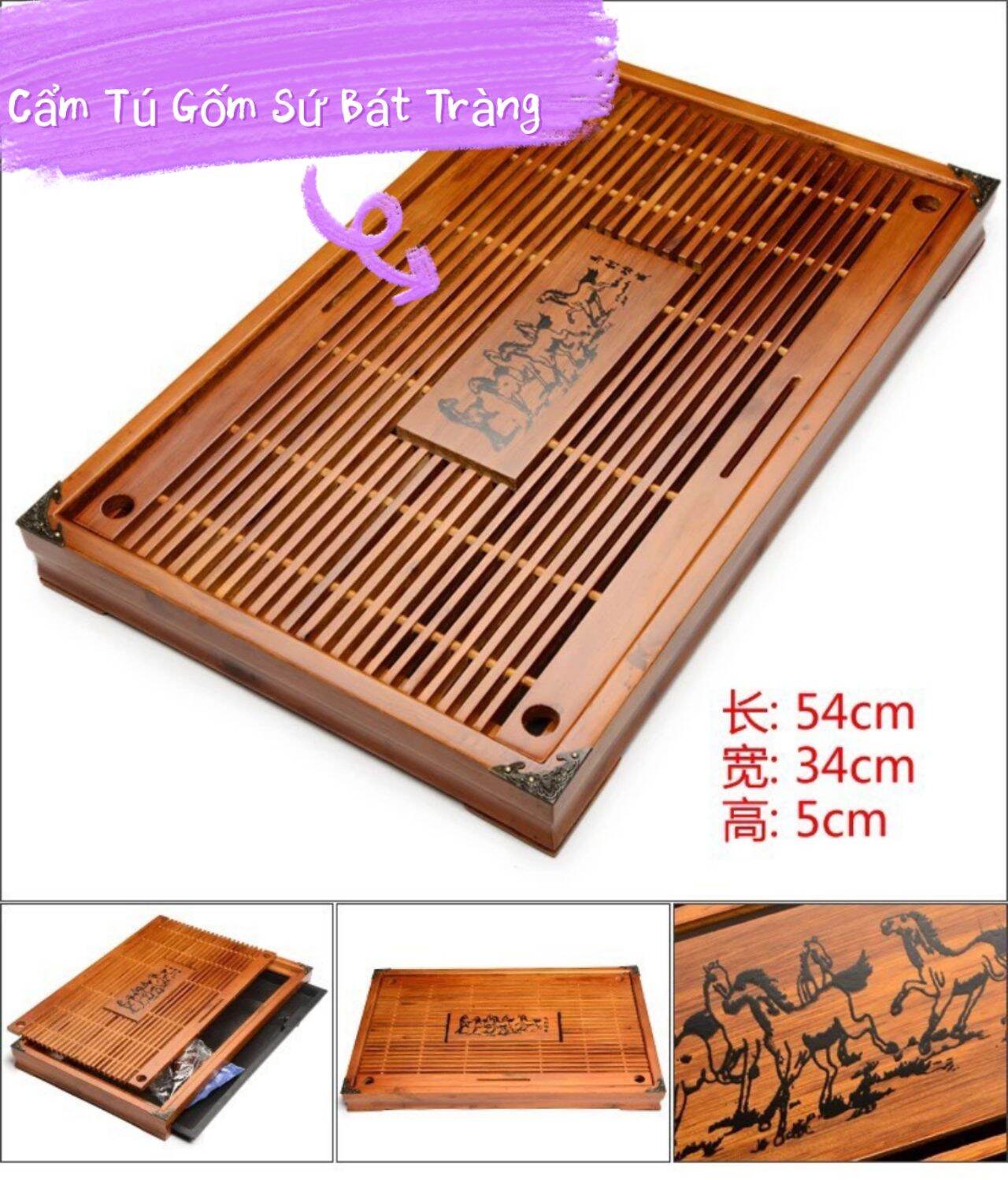 Khay Trà Gỗ Đẹp cho phòng khách