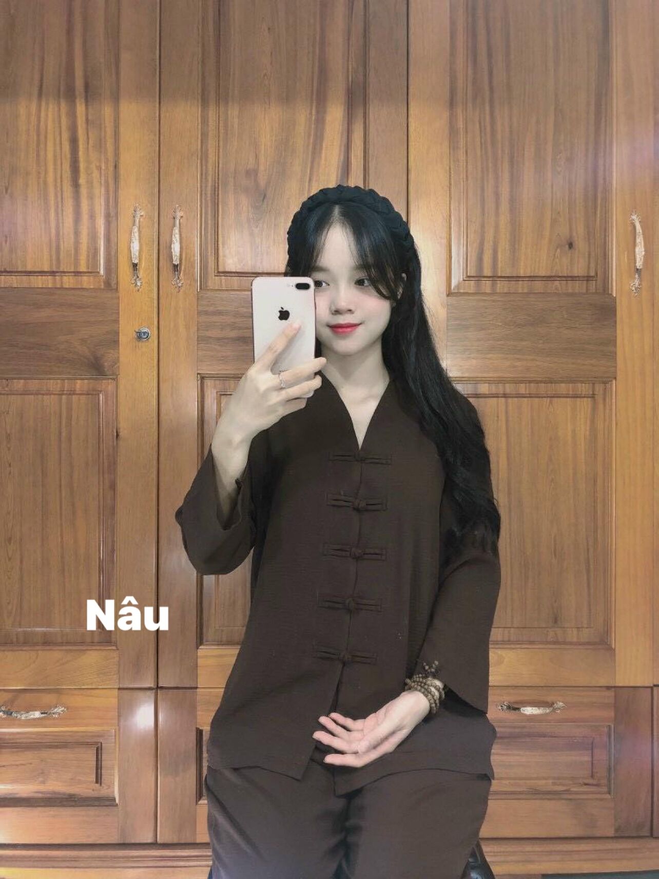 Đồ lam đi chùa _ mẫu bà lai nút thắt