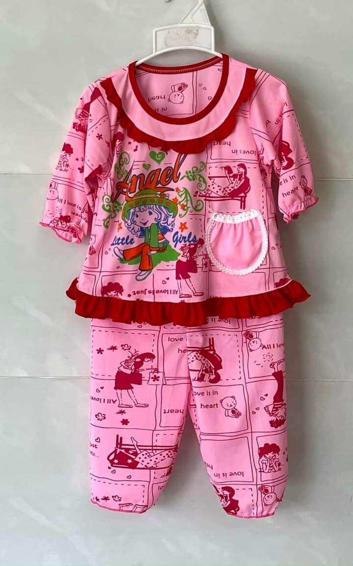 Sét 5 bộ thun bé gái 8-13kg