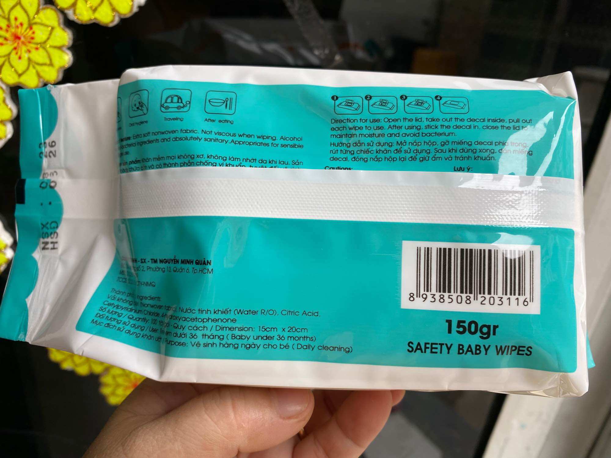 🥹 Bịch Khăn Ướt Lớn 150g, Giấy Dày Mịn