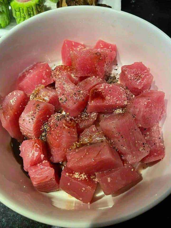 Bịch 500gr Cá ngừ đại dương cắt hạt lựu (giao liền)