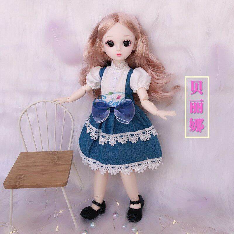 Búp bê barbie bjd cao 30cm khớp linh hoạt