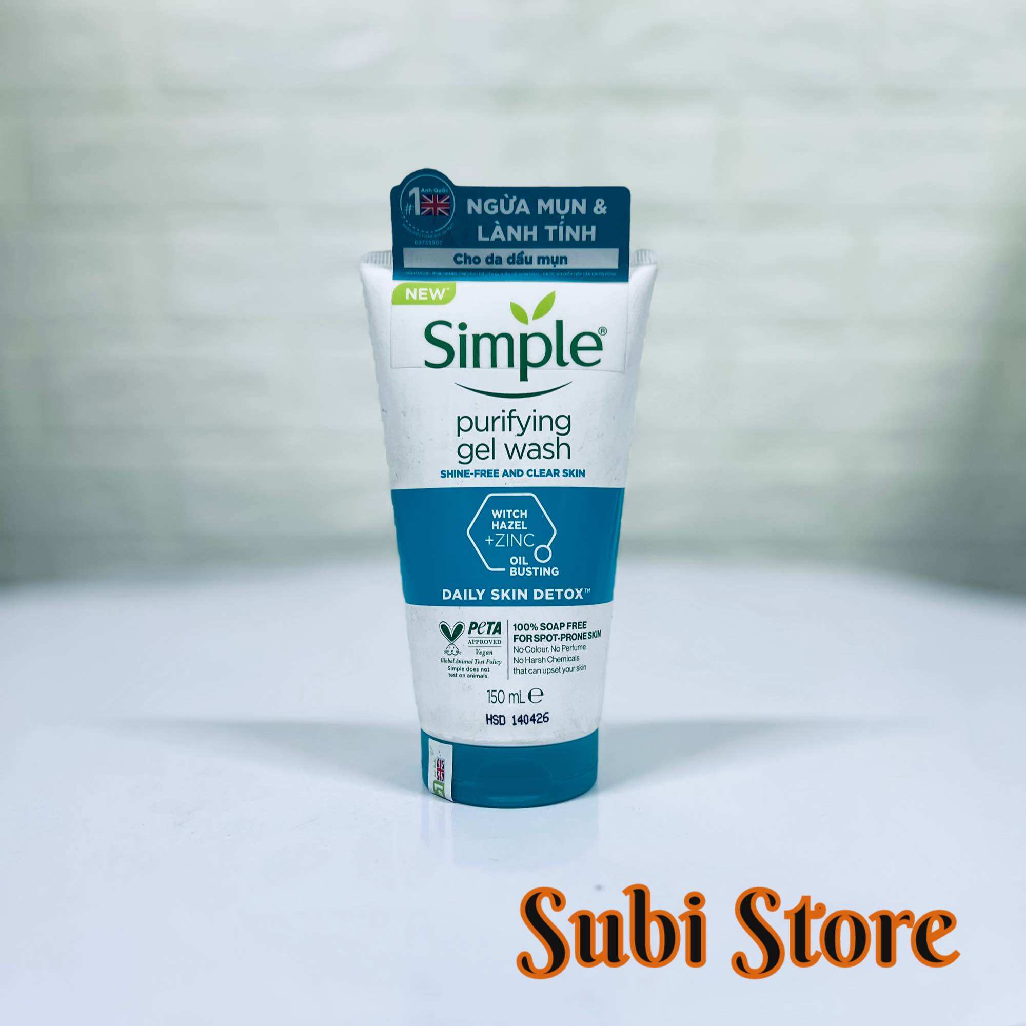 Sữa Rửa Mặt Dành Cho Da Nhạy Cảm Simple Kind 150m(hàng cty)