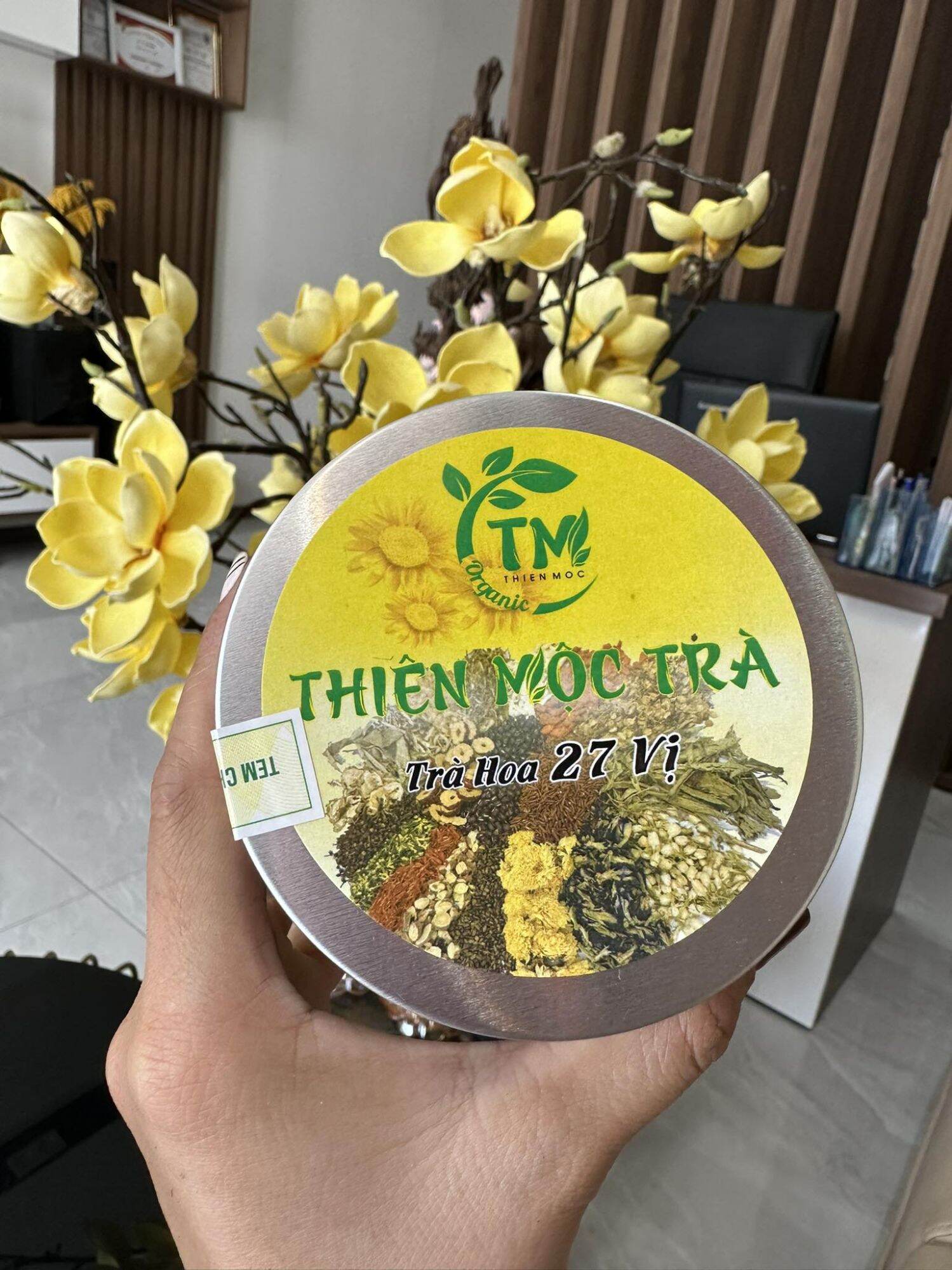 Combo 5 hộp thiên mộc trà 500g