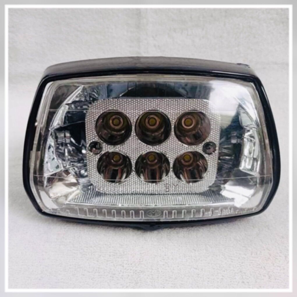Đèn led 6 bóng cho xe dream đầu bằng cực sáng
