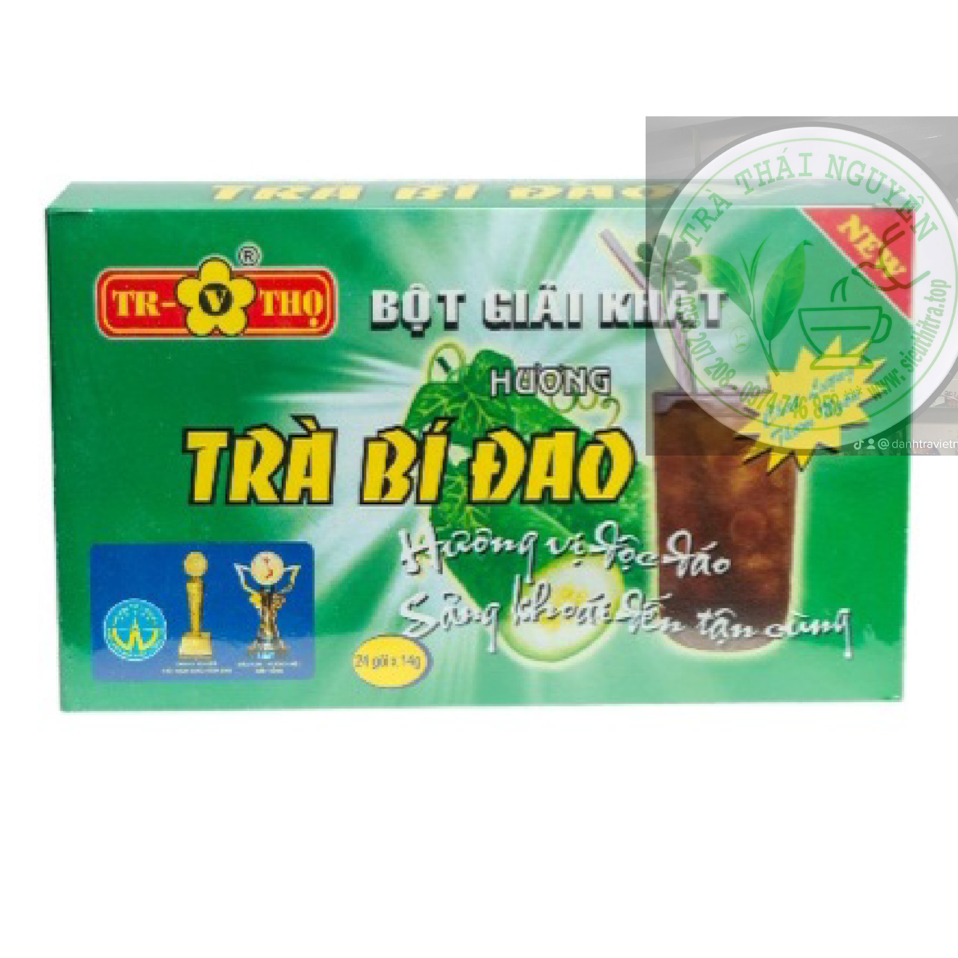 1 hộp trà bột giải khát bí đao