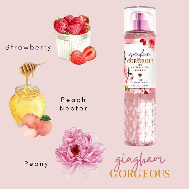 AUTH XỊT THƠM BODYMIST BATH&BODY WORKS GINGHAM GORGEOUS