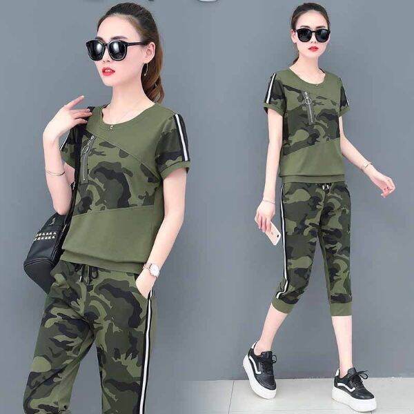 Đồ bộ thể thao lửng phối lính cực ngầu có bigsize, sét bộ đi chơi , đồ bộ mặc nhà cá tính thời gian