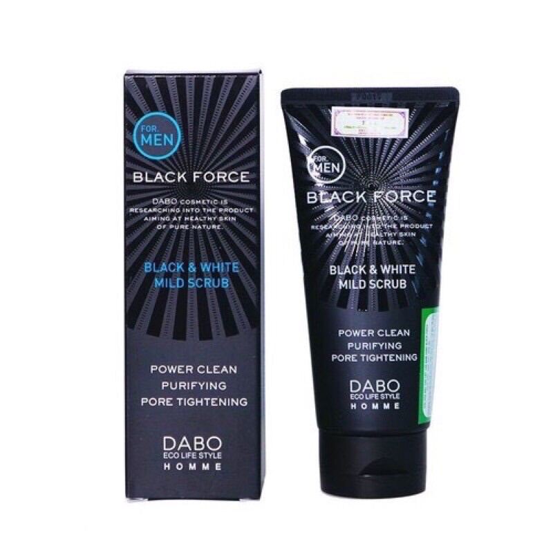Sữa rửa mặt Nam DABO Black Force (Sạch nhờn ngừa mụn)