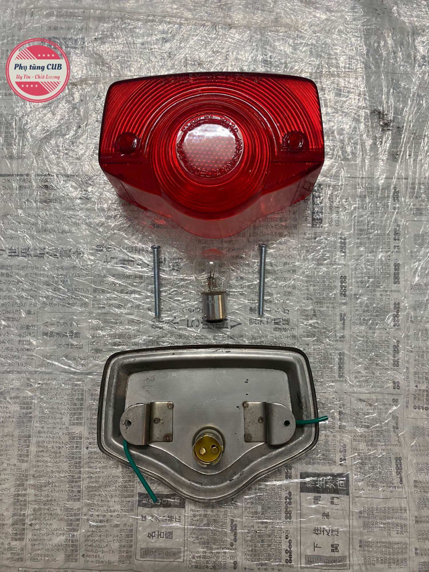 Đèn hậu xe cub 78/70, 81/70, cd đế inox chụp dày đẹp