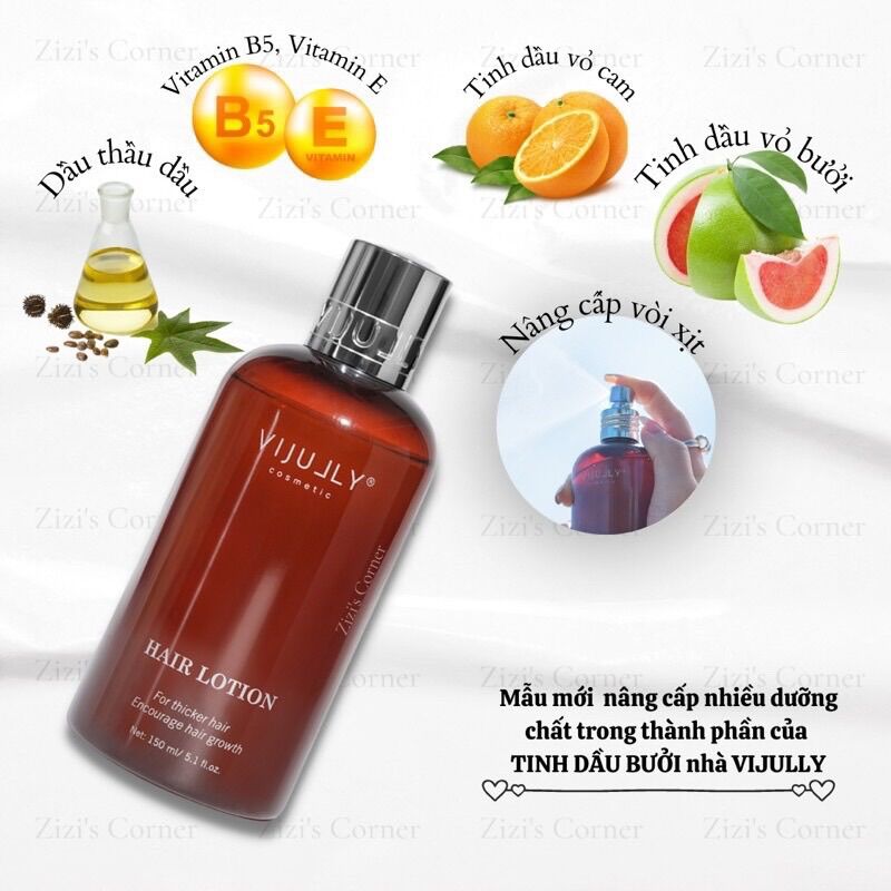 Chính hãng Xịt bưởi dưỡng mọc tóc mẫu mới Vijully 150ml