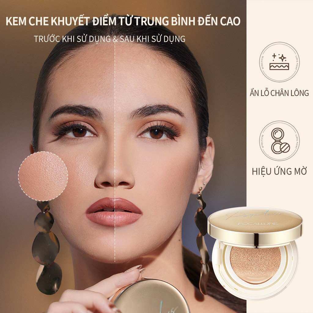 FOCALLURE Cushion và Phấn Phủ Kiểm Soát Dầu