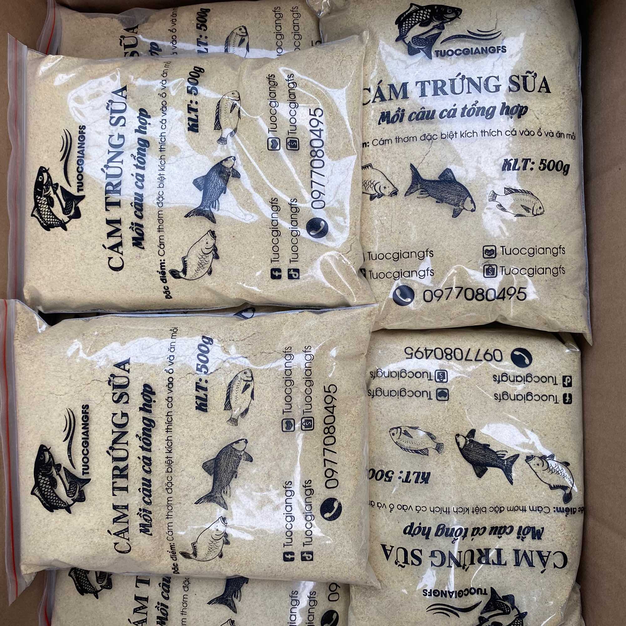 Cám trứng sữa - Mồi câu cá tổng hợp