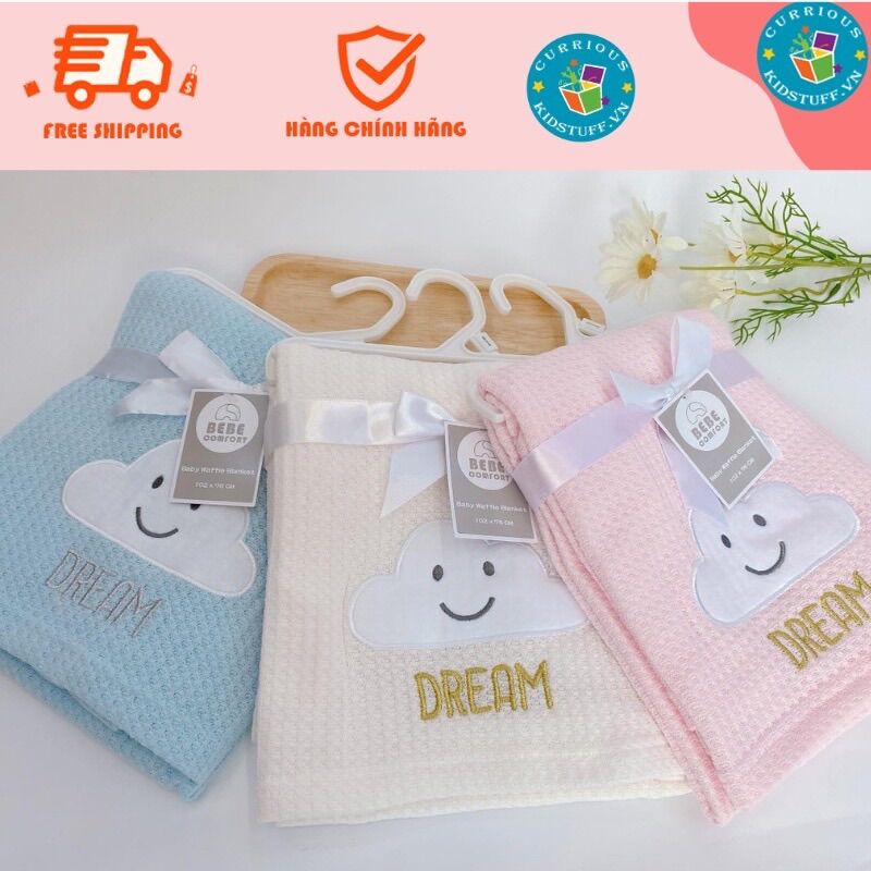 Chăn lưới bebe comfort cho bé hàng chính hãng không co, xù