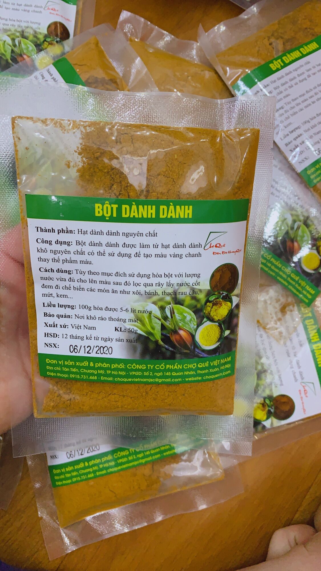 Bột lá tạo màu chợ quê (bột lá nếp/cẩm tím/gấc/hoa đậu biếc/củ dền/cà rốt…)