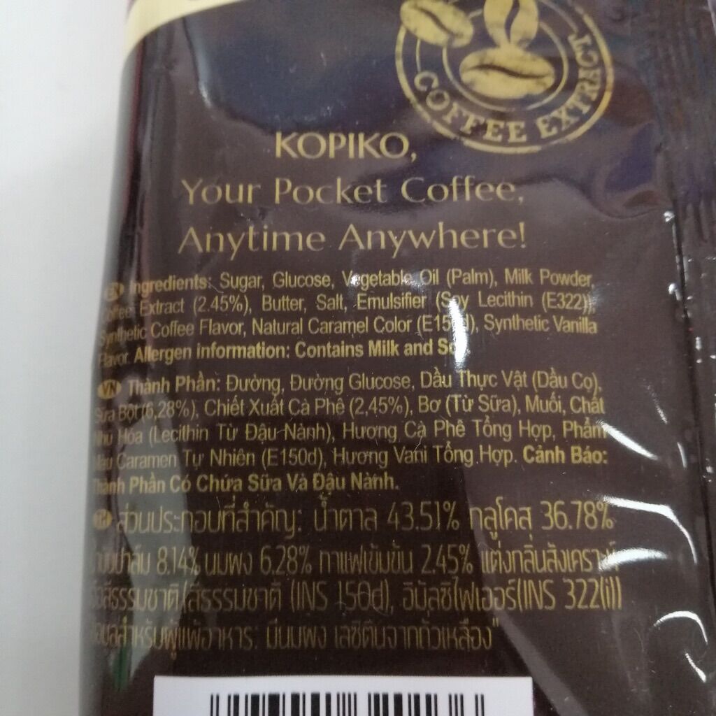 Kẹo Cà Phê Kopiko Vị Cà Phê/ Cà Phê Sữa gói 150gr/135gr