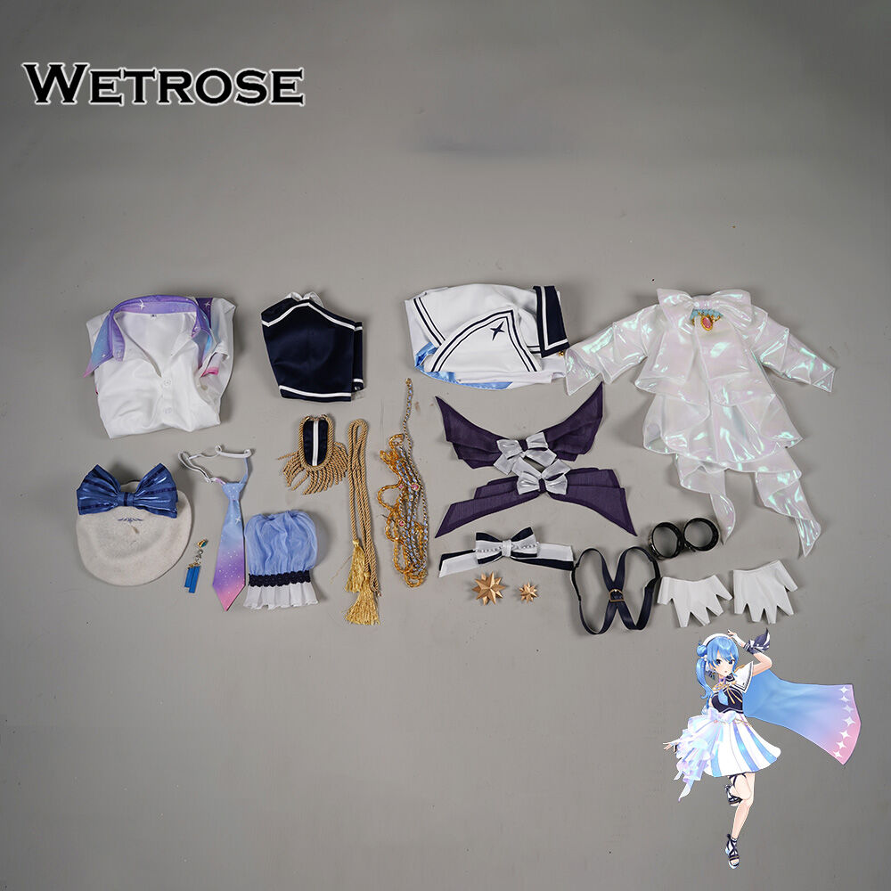 Hololive Vtuber Star Street Meteor Cosplay Costume Concert Outfit Debut Clothes New Clothes Short Sl