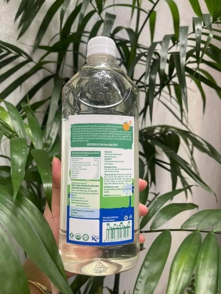 DẦU DỪA ÉP LẠNH ORGANIC VIETCOCO 1L
