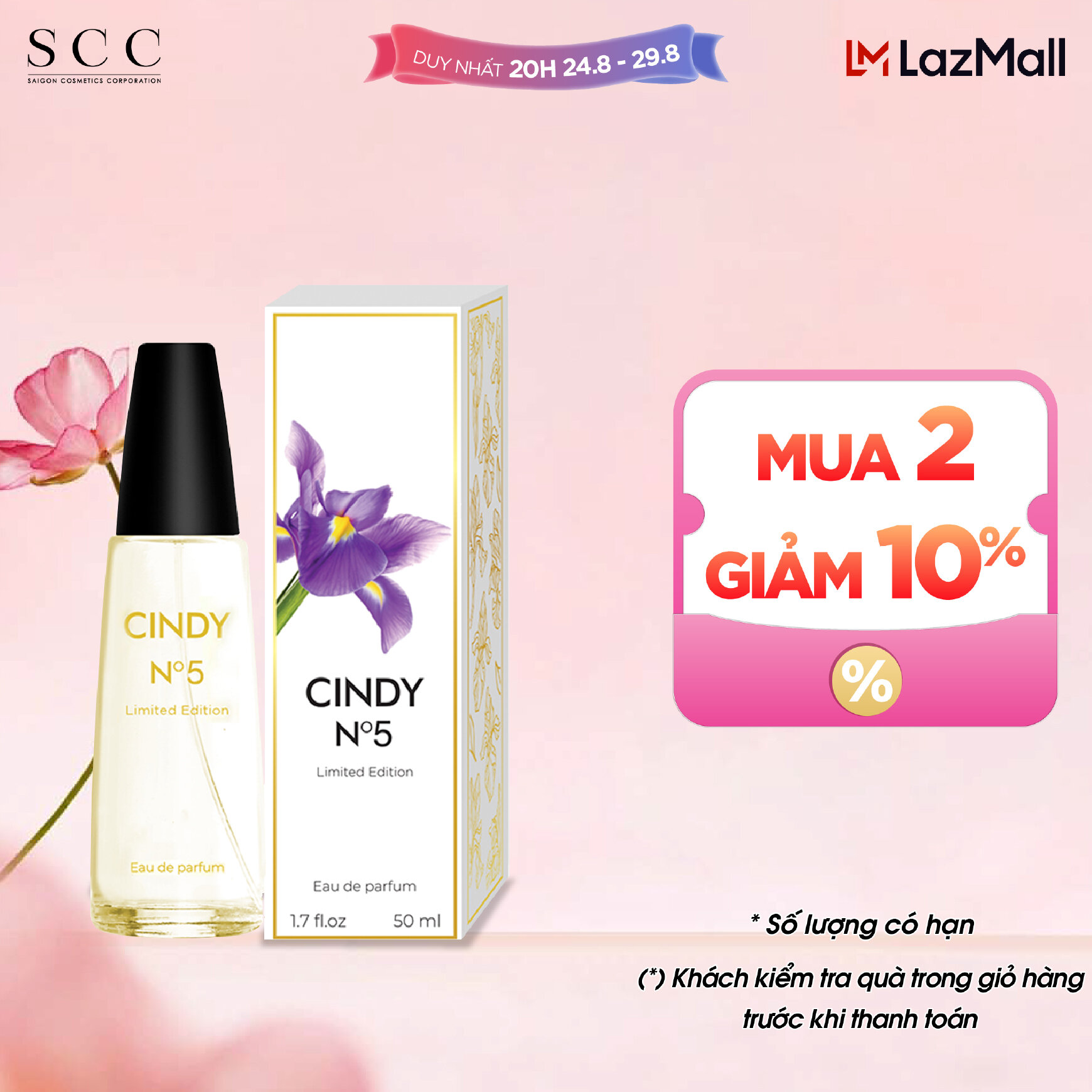 Nước hoa Cindy No5 Limited Edition hương thời thượng 50ml - phiên bản giới hạn