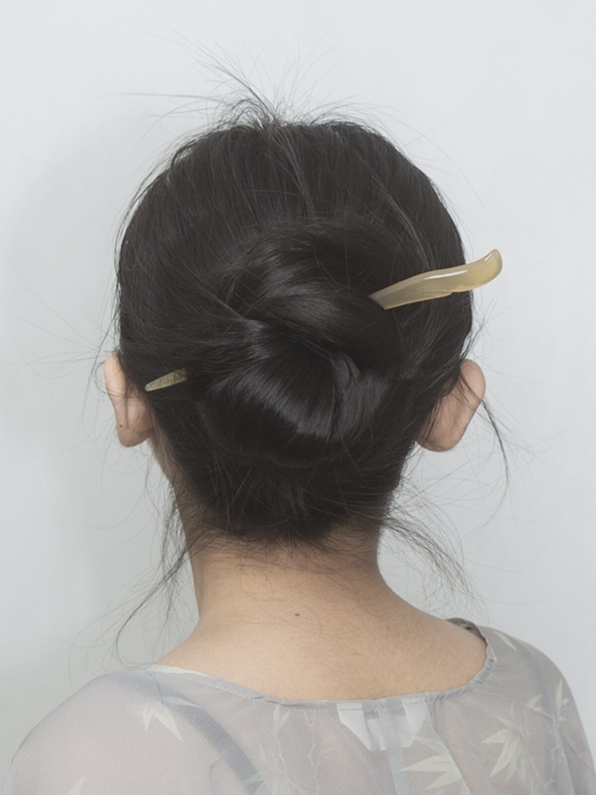 Phụ Kiện Tóc Ngọc Bích Tự Nhiên Zang Yiyue 18cm Trang Sức Thời Trang Dân Tộc Phụ Kiện Tóc Trang Trí Đuôi Cừu Cổ Điển