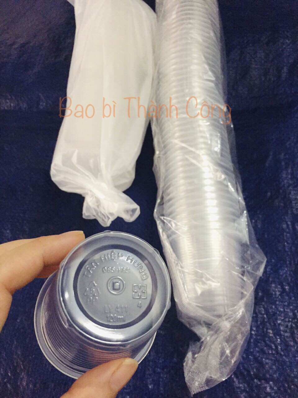 (HCM) Bộ (ly + nắp) Ly nhựa PP 140ml, ly đựng topping
