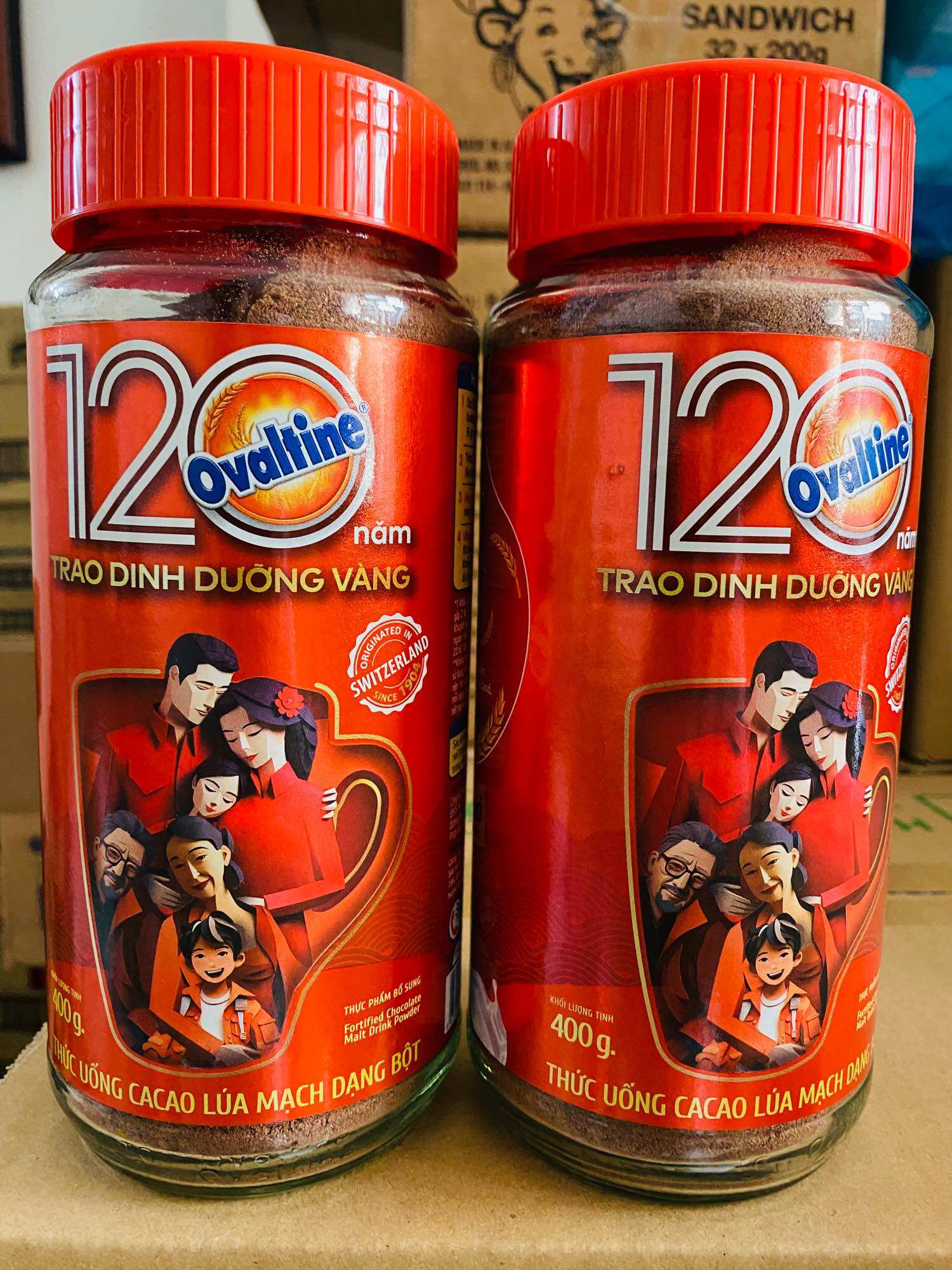 Bột Cacao Lúa Mạch Ovaltine - Hũ 400g Date 7/2026