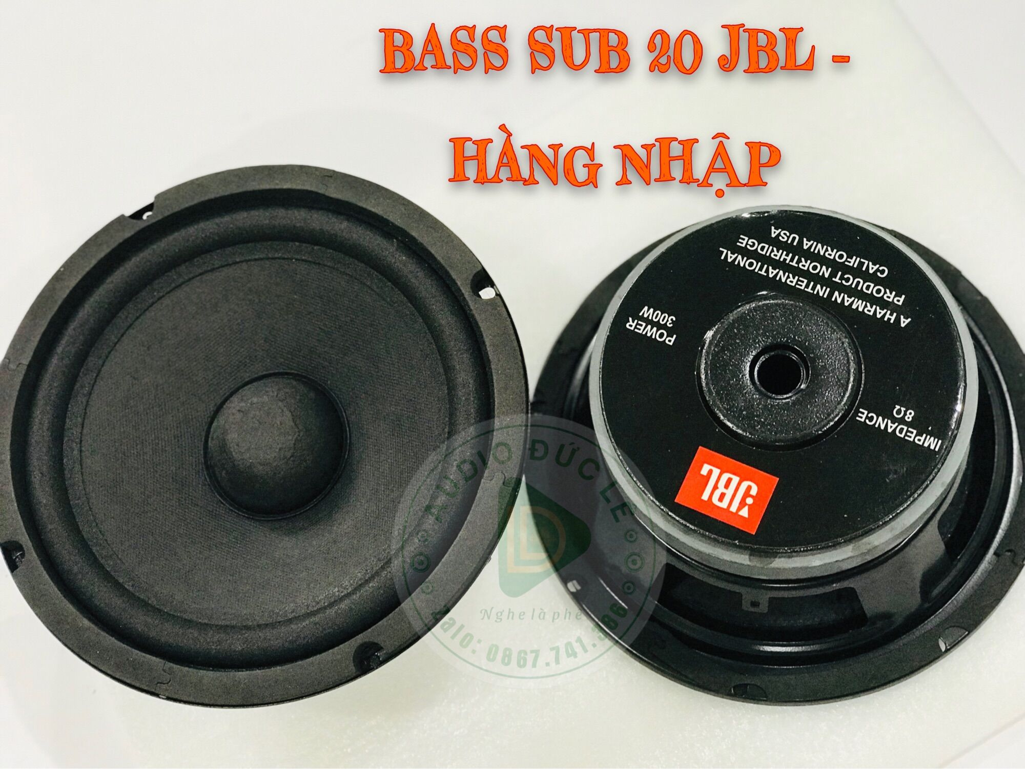 Bass sub 20 jbl hàng nhập - củ loa 2 tấc - giá 1 chiếc