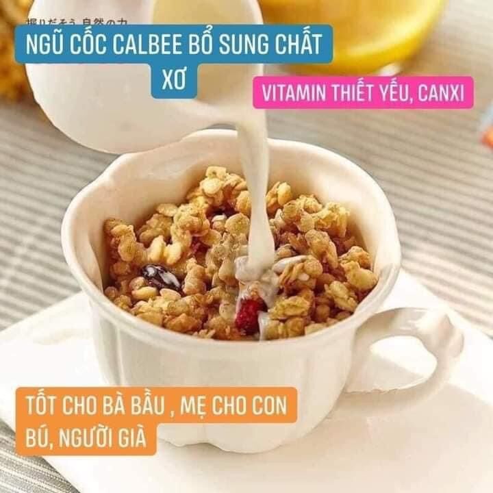NGŨ CỐC TRÁI CÂY CALBEE (800g) - Nhật Bản