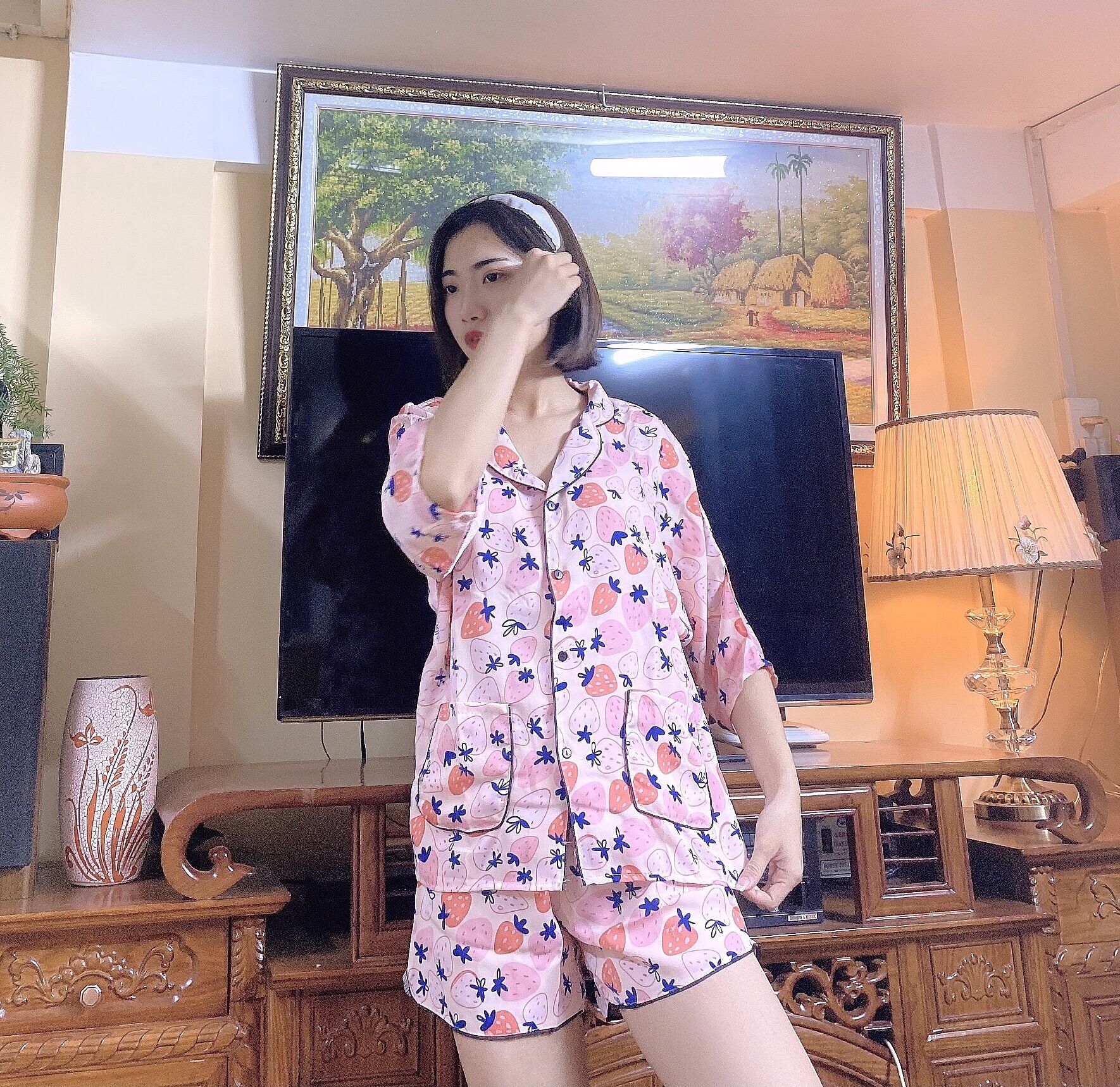 (Giá huỷ diệt)  XẢ HÀNG COMPO BỘ ĐÙI CÁNH RƠI lụa Mango mềm mát mịn
