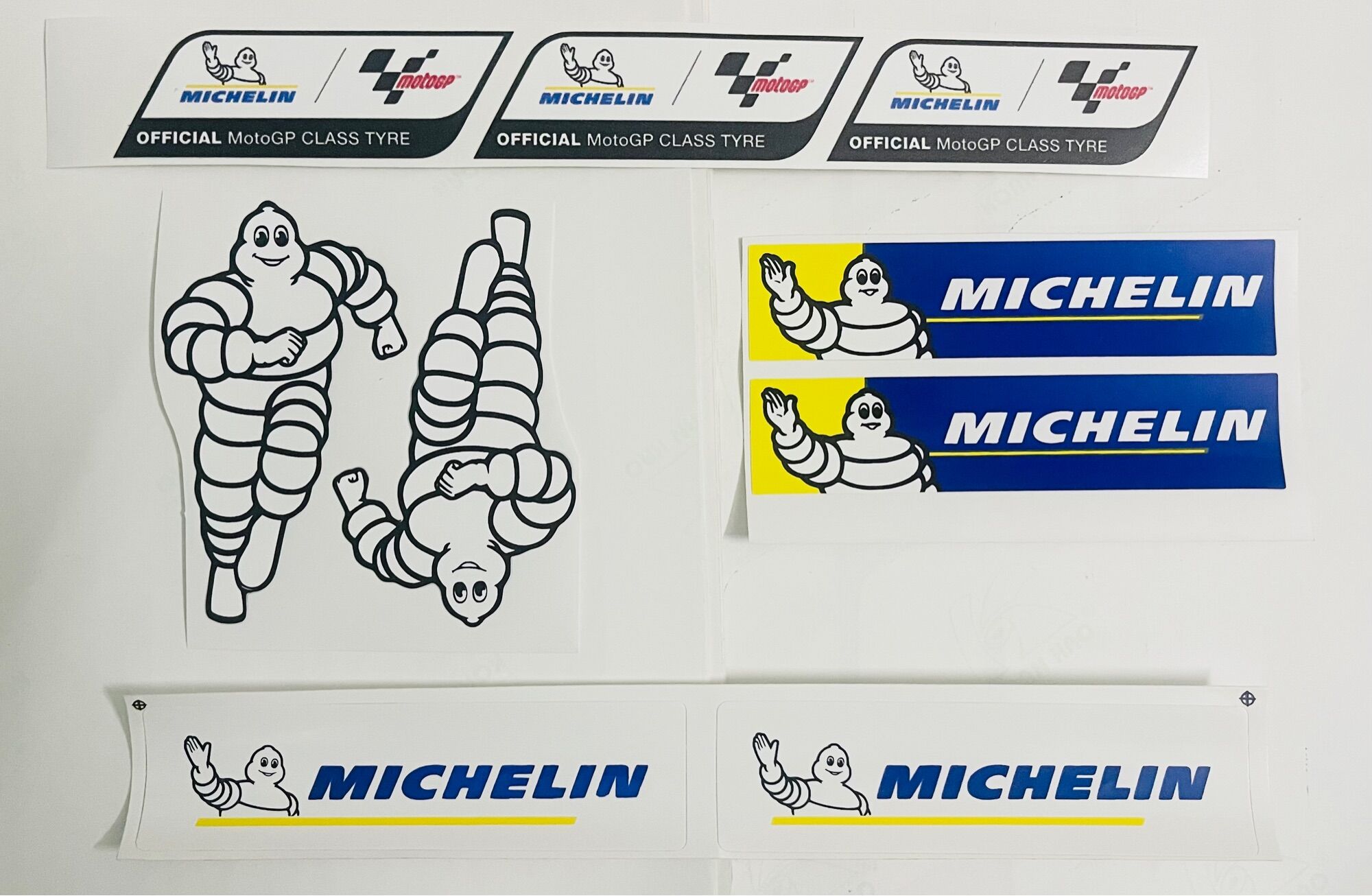Bộ 9 con tem Michelin chính hãng, dễ dán, dễ lột, kháng nước 100%