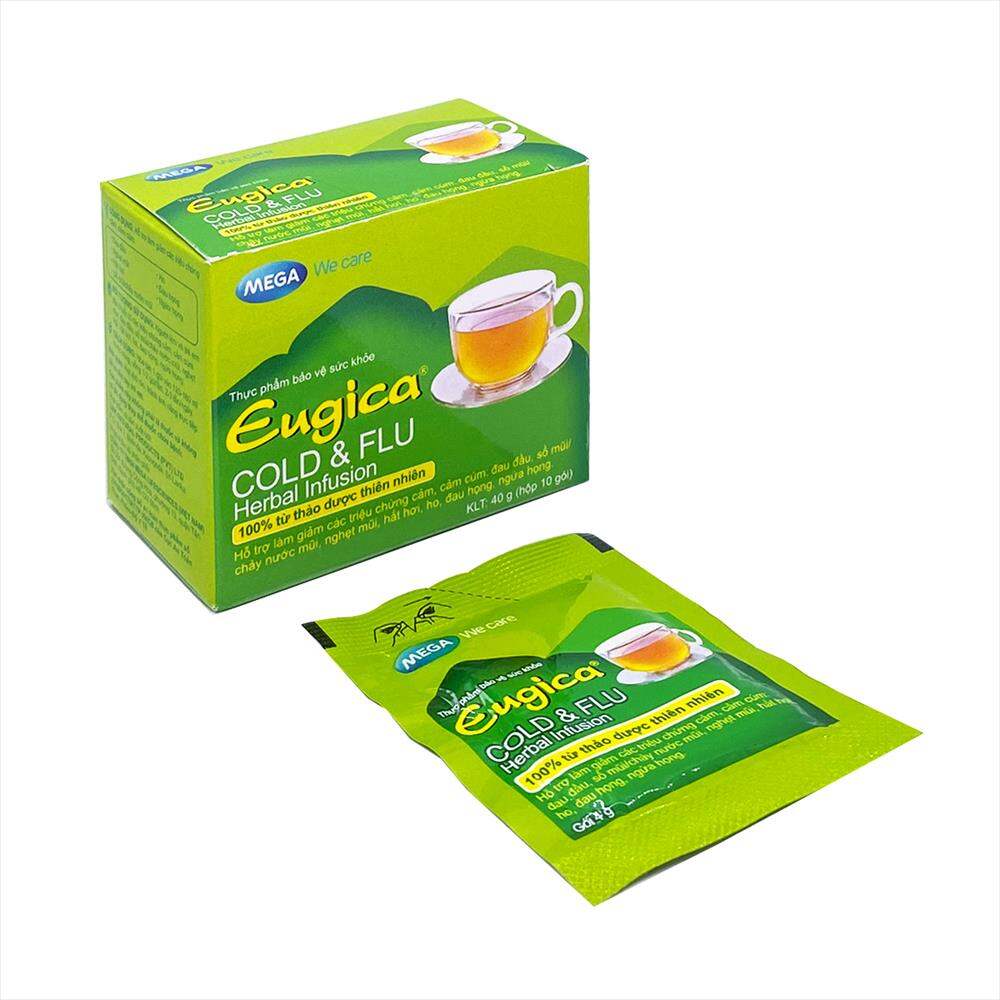 Trà thảo dược eugica cold& flu hộp 10 gói