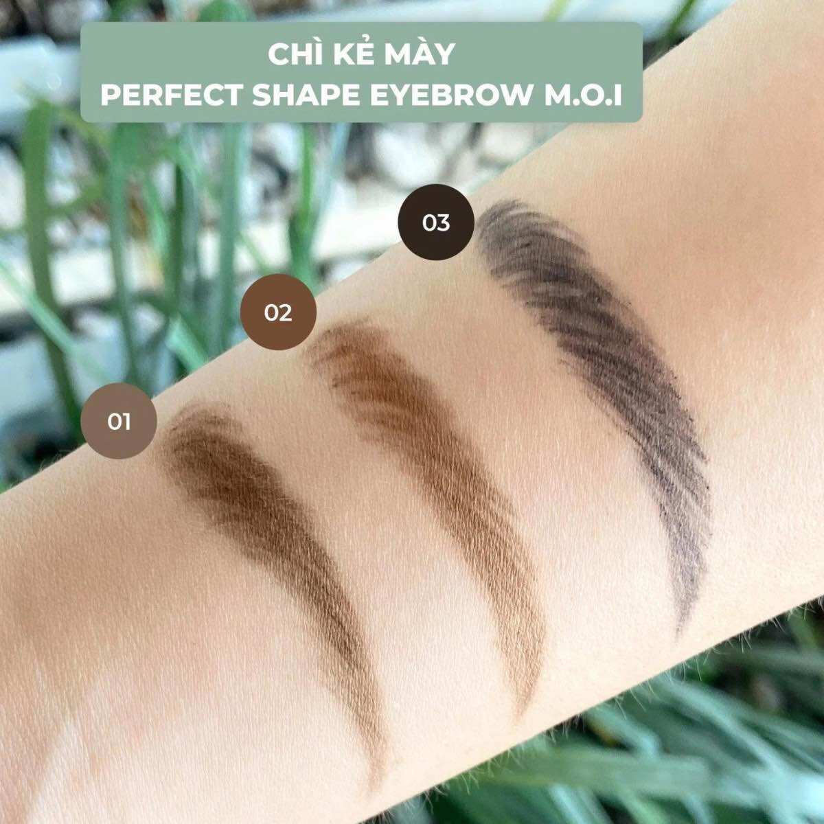 Chì kẻ mày PERFECT SHAPE EYEBROW M.O.I Cosmetics Hồ Ngọc Hà